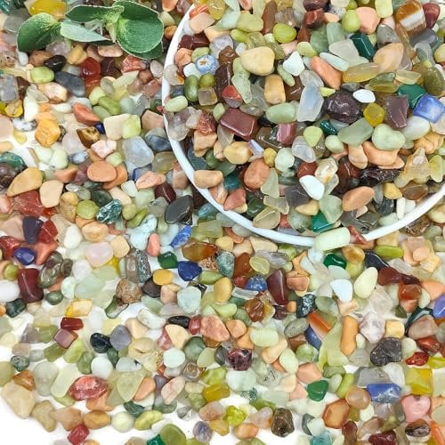SHIZWU 9,1 kg bunte Kieselsteine für Sukkulenten, natürliche Fluss-Steine, 9,1 cm, für Pflanzen, polierte natürliche dekorative Kieselsteine für Kakteen, Vasen, Pflanzgefäße, Gartenarbeit im Freien
