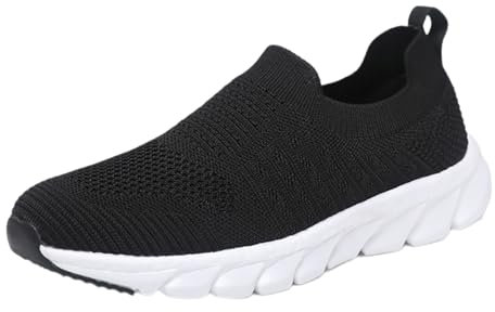 Generico Scarpe 𝗧rekking Donna Estive in Mesh per Esterni Scarpe Traspiranti Scarpe Donna Pianta Larga (Black, 39)