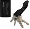 Generisch KEY ORGANIZER Schlüsselbund - Schlüsseletui aus Aluminium im Carbon-Design, ultra-schlank & klapperfrei für 2–6 Schlüssel - individuell anpassbar - Geschenkbox - DESIGNED IN GERMANY