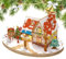 Puzzle Weihnachtshaus | Holzbausatz Diys | Weihnachtsdorf-Puzzle für Kinder & Erwachsene, festliche Tischmitte, originelle Weihnachtsdekoration für Zuhause