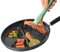 Huipalon Maifan Poêle à frire 2 en 1 anti-adhésive avec revêtement en pierre et poignée pour petit-déjeuner, steak, crêpes, hamburgers, petites poêles à frire en forme de sourire