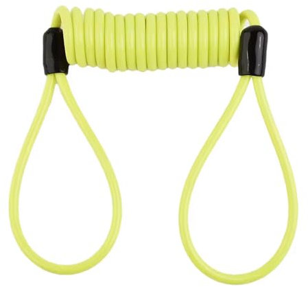 CABLEPELADO - Cable Recordatorio para Bloqueo de Disco de Motocicleta – Seguridad Antirrobo, 1,2 m de Longitud, Alta Visibilidad, Cable en Espiral Resistente y Elástico