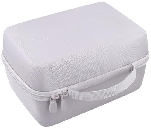 Khanka für Liene Amber M100/M200 Fotodrucker Smartphone 10X15 Hartschalenkoffer, Tragetasche mit Netzfach für Liene DHP513 4x6'' Zubehör, Nur Tasche（Grau）