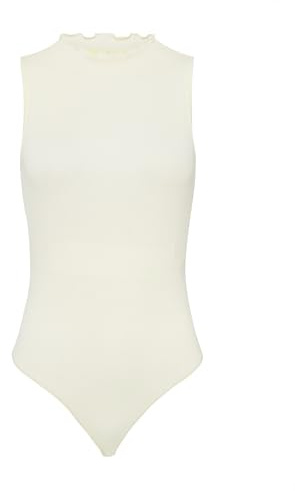 Les Lunes - Damen - Body - Ivyy - ärmellos, Kleiner Rollkragenansatz, Druckknöpfe, Tanga Schnitt