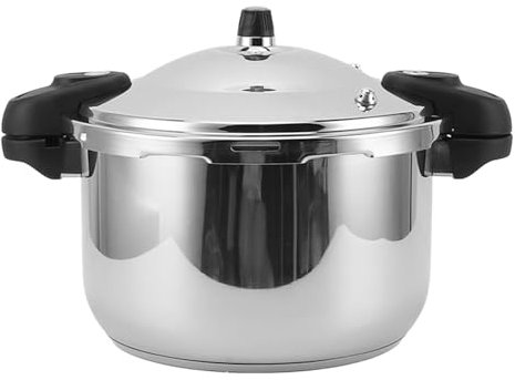 Yechiry Edelstahl Schnellkochtopf, 80kpa Großes Fassungsvermögen Schnelles Aufheizen Doppelgriff Instant-Kochgeschirr für Induktionsherd, Gasherd, Elektroherd (16L)