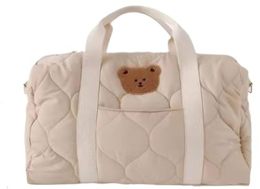 Herbst- Und Wintermode, Schwarze Mama-Tasche, Große Kapazität, Tragetasche, Reisetasche, Kinder-Wickeltasche, Geeignet For Den Täglichen Gebrauch(Beige)