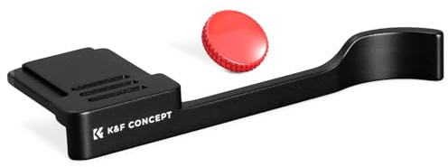K&F CONCEPT Thumb Grip mit Hot Shoe Cover Daumengriff mit Blitzschuhabdeckung für Fujifilm X100VI X100V Kamera, Schwarz