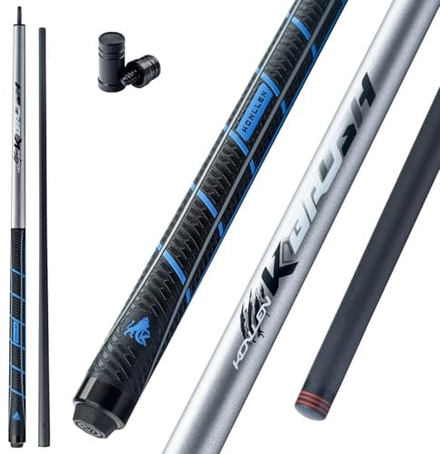 KONLLEN Heavy Hitter Break-Queue, Carbonfaser-Break-Queue mit 12,9 mm Spitze, Punch-Queue, Billard-Pool-Stick (KL-HH Break-Queue, nur 1/2 geteiltes Queue/anderes Queue, 3-teiliges Break-Jump-Queue)