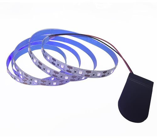 Vrabocry DC5V Button Batterie betrieben 2M UV LED Streifen 3528 60LEDs Flexible LED Band TV BackLight Schrank Nachtlicht IP20 Nicht wasserdicht Bandseil Heimdekoration