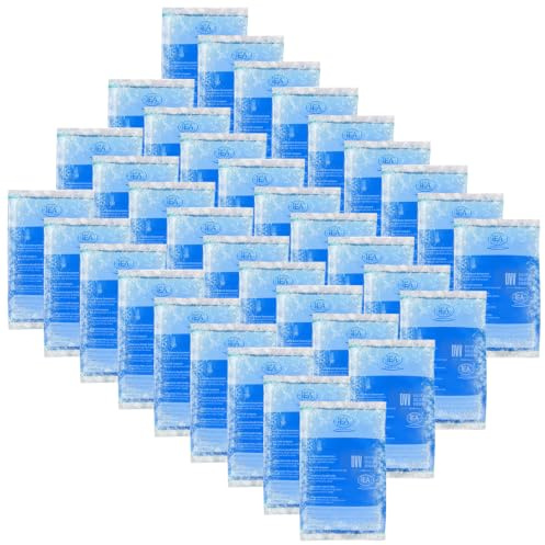 IEA Medical Kalt-Warm-Kompresse 36er Set 12x20 cm – Gel-Kühlpack & Kühlpads | Kalt & warm, wiederverwendbar: Gefrierfach oder Mikrowelle – bei Prellungen, Knie, Rücken & Verspannungen; BPA-frei, flexibel
