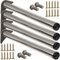 Stahlia 4 x Edelstahl Fi Tischfuß Ø60 mm Tischbeine Möbelfuß |Höhe 870 mm|höhenverstellbar + 30 mm|inkl. Befestigungsmaterial |Tischfuss Verstellfuß Möbel Fuß Füße |