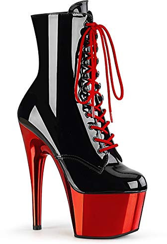 Pleaser Adore-1020 Stiefeletten in Übergrößen Mehrfarbig ADO1020/B/RCH große Damenschuhe, Größe:42