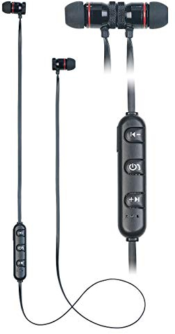 PEARL Kopfhörer, Bluetooth: In-Ear-Stereo-Headset SH-30 v2 mit Bluetooth 5 und Magnet-Verschluss (in Ear Kopfhörer, Headphones, Freisprecheinrichtung)