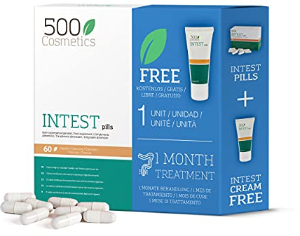Packs 500Cosmetics Intest: Pastillas y Crema para prevenir y aliviar hemorroides (1)