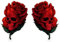 Rose Skull Aufkleber Sticker 2-er Set Schädel Totenkopf Blumen Autoaufkleber Rosen Stickerbomb je ca. 12x8 cm