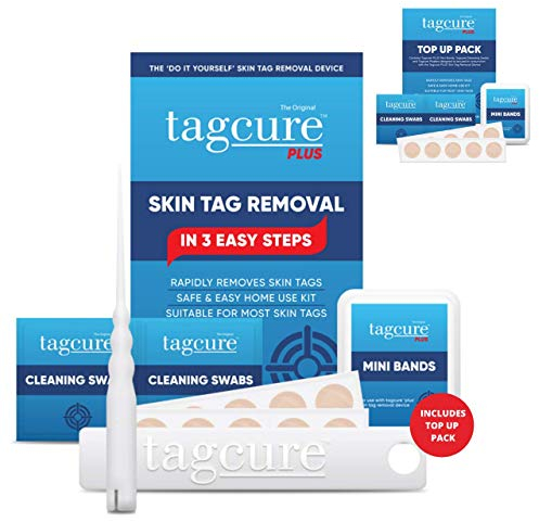 Tagcure PLUS Skin Tag Removal Kit For Easy Skin Tag Removal (Includes Skin Tags Remover & Additional Band Refill Pack) Tagcure PLUS is Suitable for Skintags 0.5cm or Larger