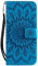 Reevermap iPhone SE 2022 Case iPhone SE 2020 Case iPhone 8/iPhone 7 Case PU Leather Cover for iPhone SE 3rd 2022/SE 2020/8/7, Protective Wallet Flip Magnetic Mandala Bumper with Kickstand, Blue