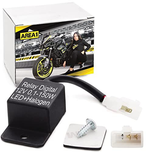 Area1 LED Blinkerrelais Blinkgeber lastunabhängig/digital. Passend für Yamaha MT07 MT09 Tracer MT10 MT125 MT03 FZS FZ1 FZ6 FZ8 Fazer YZF R 125 YZF-R1 R6 YZF R7 SZR TDR YZ XSR YBR WR SRX XT TDM Tenere