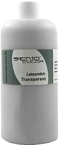 Senjo Color Latexmilch farblos transparent 500ml für Masken, Narben, Wunden, Halloween, Gummi - Flüssiglatex