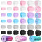 30 Pcs Cup Turner Foam Set-5 Sizes Cup Turner Inserts Expandable Spinner Sponge Cup Turner Accessories for Tumblers, Cola Shaped Water Bottles(1.57/2.44/2.83/3.18/3.74 Inch Diameter, 6 Colors) (B)