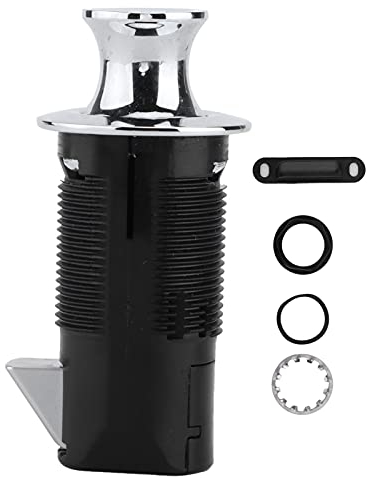 Cerradura tipo empujar, botón pulsador de barco Cerradura de puerta de armario Cerradura de cajones de RV Cerradura redonda para MP Point para yates RVs Autocaravanas