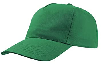 Cappello da Bambini Scuola Gita Grest Centri Estivi Cappellino Bimbo Baseball Escursioni (Verde)