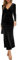 BUOYDM Women Elegant Velvet Long Sleeve Wrap V Neck Ruched Bodycon Cocktail Party Maxi Dress Black S