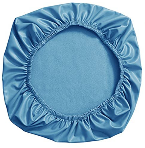 YOPOIY 1 Stück PU Leder Bezug für Bürostuhl, Wasserfeste rutschfest Sitzbezug Stretch Wasserdicht Ölfest Drehstuhl bezug mit Elastischer Unterseite -blau