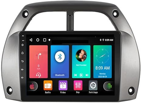ZYCARE Autoradio Kompatibel Mit Toyo-TA RAV4 2001-2006 2 Din Radio GPS Navigation IPS Touchscreen Multimedia Player Unterstützung SWC 4G WiFi Carplay DSP BT(Size:8 core 4G+WiFi 6G+128G)