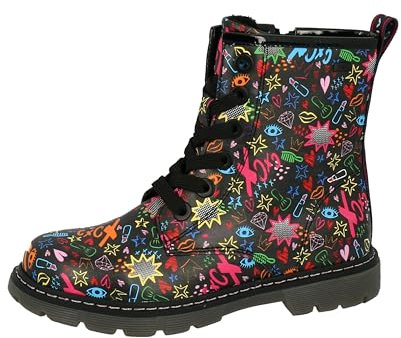 Tom Tailor Kids 4270160027 Mode-Stiefel, Black-Multi, 27 EU