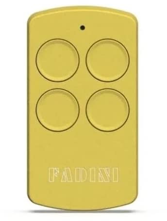 TELECOMANDO RADIOCOMANDO GIALLO FADINI DIVO 71 JUBI 4 CH ORIGINALE 433.92