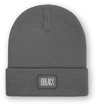 Oblack Beanie Mütze für Herren und Damen - Wintermütze (Grey)