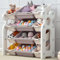 GOODS EMPORIUM Childrens Toy Storage Unit - Kids Storage Boxes for Living Room, Bedroom, Playroom, Daycare, and School. Toys Storage Organiser (White)