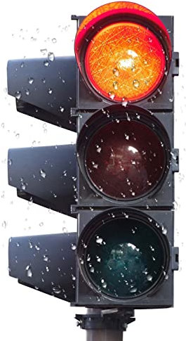 YXFAZPP Traffic Light, Red Yellow Green Traffic Signal Light, PC Housing Stop and Go Light, Indicator Warning Light, Industrial Loading Dock Bay Light (200mm)