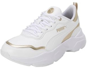 PUMA Damen Cassia Rose Metallic Dream Sneaker, White Gold-Matte Gold, 40 EU