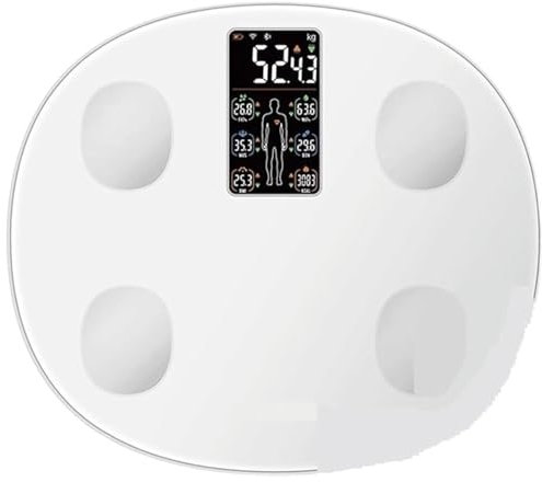 High Accuracy Battery Powered Bathroom Scale Digital Body Weight Scale with Screen for Body Fat Scale BMI Bluetooth Weighing Machine Multi-purpose