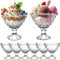 My-goodbuy24 Eisbecher Glas 6 Stück - 200ml Set, Eisschalen, Dessertgläser mit Fuß, Eisgläser, Dessertschalen für Eiscreme, Desserts, Vorspeise, Dessertgläser, Eiscremegläser (6-teiliges Set - 200ml)