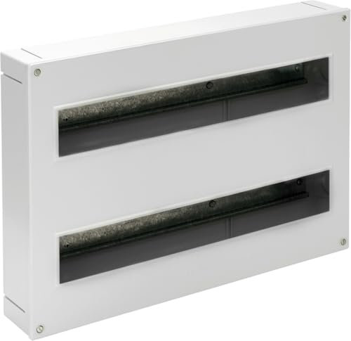Verteilerkasten für bis zu 38 Elemente, mit Estrich, ideal für die organisierte Installation und Verwaltung von Stromkreisen.