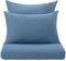 URBANARA Montrose Flanell-Kissenbezug 2er Set 40x80 cm I 100% Baumwolle Made in Portugal I Weich & Kuschelig I Warme Winterbettwäsche, Oeko Tex Standard 100 I Petrol