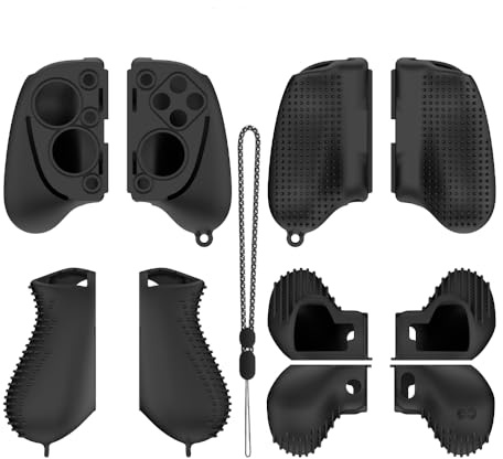 SAMTN Housse de protection pour Razer Kishi Ultra manette de jeu, housse de protection en gel de silicone antidérapant (Noir)