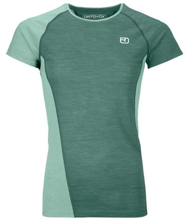 ORTOVOX 120 COOL TEC Fast Upward T-Shirt W - Schnell trocknendes, leichtes und strapazierfähiges Merino-Shirt mit Kühleffekt - GRÜN - Damen - L