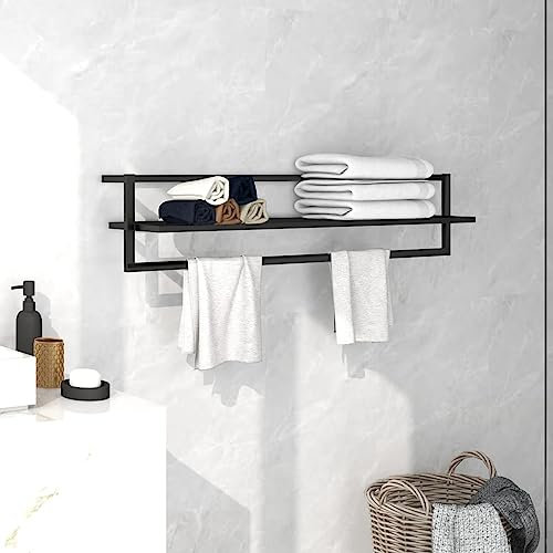 Home Garden Porte-serviettes en fer Noir 95 x 25 x 22 cm