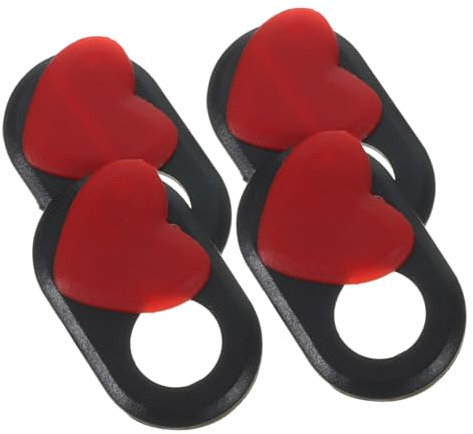 Angoily 4pcs Webcam Privacy Covers Heart Pattern Ultra Thin Camera Shield for Laptop and Phone Suitable for Computer and Tablet Protects against Unauthorized Access