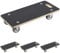Meister Transportroller 590 x 290 mm - 200 kg Tragkraft - Siebdruckplatte - PU-Räder/Möbelroller/Transporthilfe für Umzug/Rollwagen für Möbel-Transport/Kistenroller / 822010 (Packung mit 4)