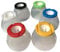 READY 2 LEARN Anthony Peters Craftplay non-spill pots | Pack of 6 including lids and stoppers | No mess kids pots | extra safe non-spill pots, Red
