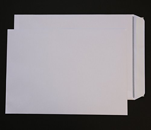 250 Stück Versandtaschen B4 ohne Fenster weiß Haftklebend 250x353 mm HK Briefumschläge Kuvert