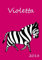 2018: personalisierter Kalender 2018 - Violetta - DIN A5 - eine Woche pro Doppelseite