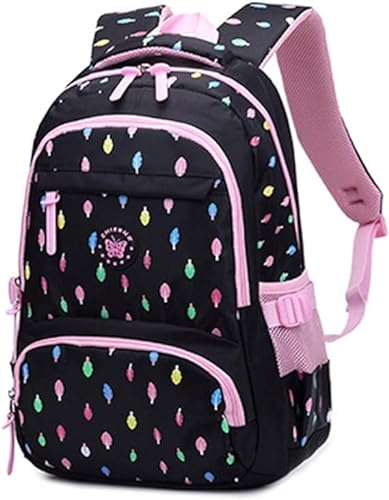 Kinderrucksäcke Schulrucksack Mädchen Teenager Rucksack Schultasche für Kleinkinder Daypack Bookbag Tasche Kinder Tagesrucksack Laptop Rucksack Outdoor Reisetasche - Schwarz