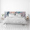 Megadecor Kopfteil für Bett, PVC, dekorativ, preisgünstig, abstraktes Marmor-Design, mehrfarbig, in verschiedenen Größen
