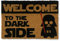 KOKO DOORMATS Fussmatte aussen - Türmatte außen kokosmatte mit antirutsch PVC - Fußmatte lustig Welcome to The Dark Side Design - Outdoor Doormat - Größe: 60 x 40 x 1.5 cm.